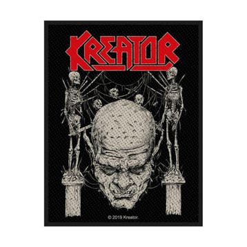 Kreator - Skull + Skeletons - Patch officiële merchandise, Ophalen of Verzenden, Nieuw, Kleding