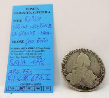 Russia Catherine II. 1 Rouble 1776 (Zonder minimumprijs)