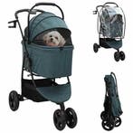 vidaXL Opvouwbare Huisdierenwagen Groen 78 x 54 x 101 cm, Dieren en Toebehoren, Verzenden, Nieuw