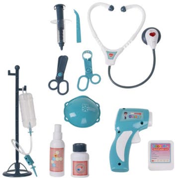 Ruhhy Kinderdoktersset 13-delig – koffer met geluid, lich., Ophalen of Verzenden, Nieuw