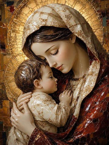 Yamila - La Virgen María y el Niño Jesús: Amor Eterno