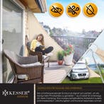 Schaduwdoek - Zonnezeil - Driehoek - 4,2x4,2x6 m - Creme - K, Verzenden, Zo goed als nieuw