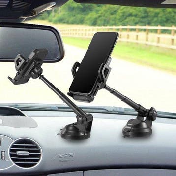 Telefoonhouder auto – Zuignap Voorruit/Dashboard/Bureau –, Ophalen of Verzenden, Nieuw