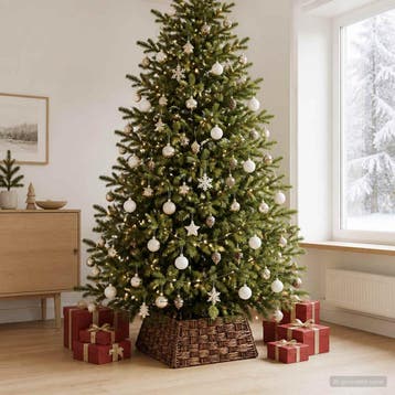 vidaXL Kerstboomkraag Vierkant Bruine Was 70 x 70 x 28 cm, Verzenden, Nieuw