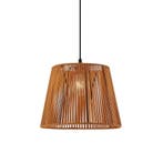 Buiten hanglamp zwart met oranje kap van touw IP44 - Cava, Verzenden, Nieuw