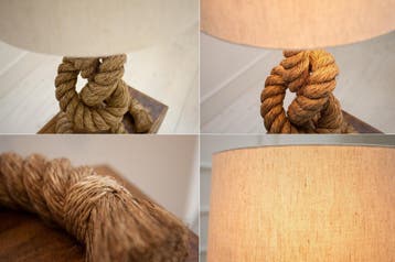 Vloerlamp SEVEN SEAS 80cm met authentiek touw - 30201, Ophalen of Verzenden, Nieuw