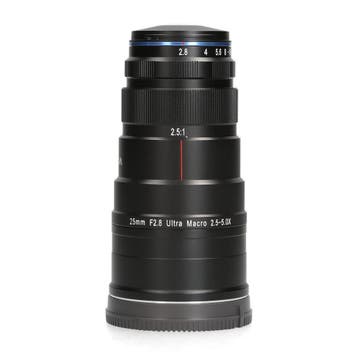 Laowa 25mm f/2.8 2.5-5X Ultra Macro - Sony E - Macrolens, Ophalen of Verzenden, Zo goed als nieuw