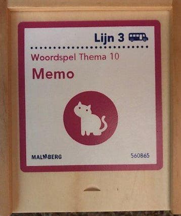 Lijn 3  Woordspel Thema 10, Memo, Verzenden, Nieuw