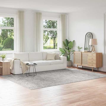 vidaXL Antislip Shaggy Tapijt Grijs 240 x 340 cm PP, Verzenden, Nieuw, Grijs