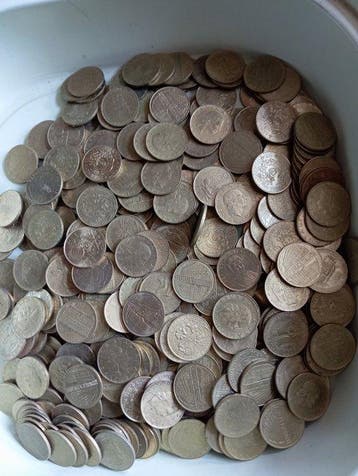 Italië, Republiek Lotto 1,9 Kg 1980/2000- 200 Lire tutte, Postzegels en Munten, Munten | Europa | Niet-Euromunten