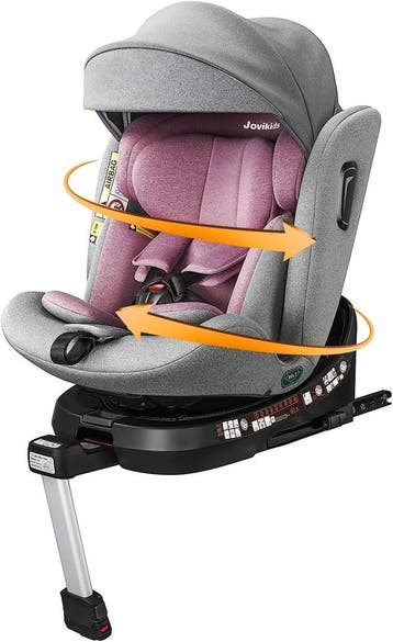 Autostoel - Isofix Autostoeltje - 0-12 jaar - Roze - Jovikid, Verzenden, Zo goed als nieuw