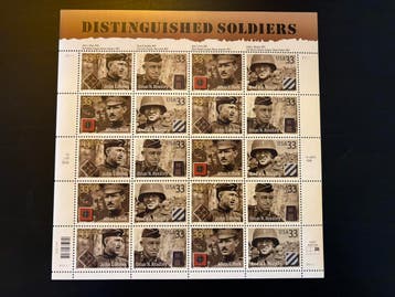 Postzegels - Distinguished Soldiers - vel 20 stuks (Amerika), Ophalen of Verzenden, Postfris, Noord-Amerika