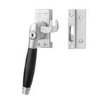 Klassieke raamsluiting mat nikkel met slot en ventilaties..., Doe-het-zelf en Verbouw, Hang- en Sluitwerk, Ophalen of Verzenden