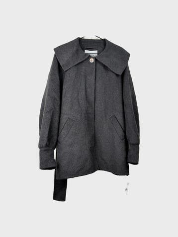 Ganni Winterjas Dames maat L Grijs Vintage, Kleding | Dames, Ganni, Maat 42/44 (L), Ophalen of Verzenden, Zo goed als nieuw