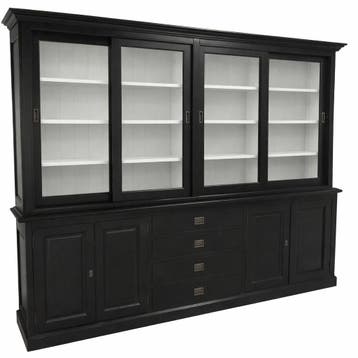 Buffetkast zwart Aalsmeer 240cm, Ophalen of Verzenden, Nieuw