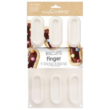 ScrapCooking Siliconen Bakvorm Finger Biscuit 9x3,8cm (7), Hobby en Vrije tijd, Taarten en Cupcakes maken, Verzenden, Nieuw