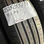 2 x Pirelli Cinturato P7 205-55-17 Zomerbanden 4,5mm, Auto-onderdelen, Banden en Velgen, Gebruikt, 17 inch, Band(en), Personenwagen