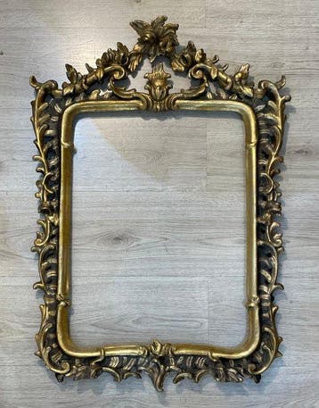 Scuola genovese - Lijst - Gelakt en verguld hout - verguld