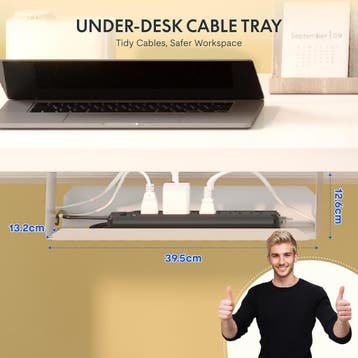 Zit sta bureau - Elektrisch - Verstelbaar - 100 x 60 cm - Q1, Verzenden, Zo goed als nieuw