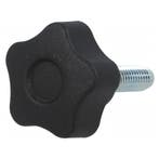 M5 x 25 draadeind met sterknop - diameter 25mm, Ophalen of Verzenden, Nieuw, Minder dan 50 mm, Bouten of Moeren