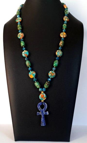 Lapis-lazuli, Turkoois en Apatiet – Egyptisch geïnspireerde, Antiek en Kunst