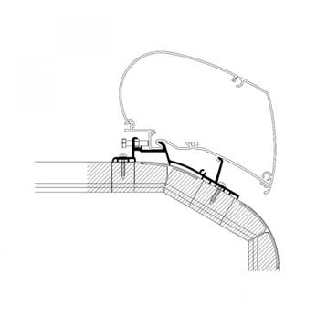 Thule LMC Explorer/Cruiser MJ2018 Adapter 400, Caravans en Kamperen, Nieuw