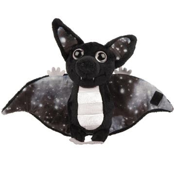 Pluche vleermuis knuffel - zwart/wit - 17 cm - glow in the, Verzenden, Nieuw