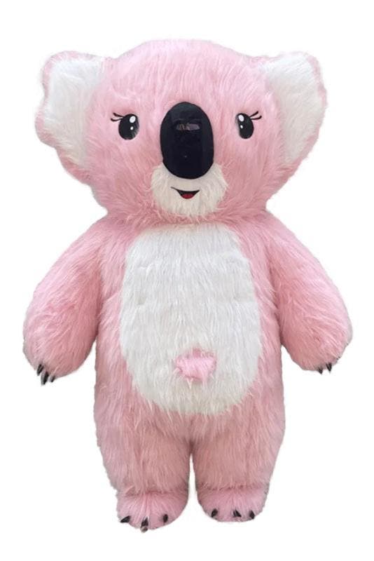 KIMU® Groot Opblaas Kostuum Koala Roze 2.6 Meter Opblaasbaar, Kleding | Heren, Carnavalskleding en Feestkleding, Kleding, Nieuw