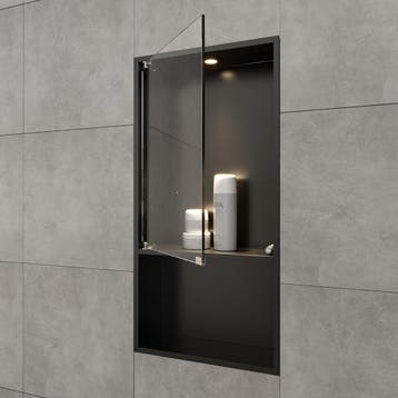 Inbouwnis BWS Alfie 30x60 cm Met Deur en LED Verlichting Mat, Ophalen of Verzenden, Nieuw, Bad