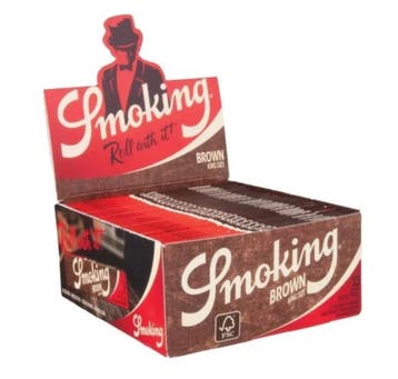 Smoking vloei Brown King Slim Size display (50 stuks), Verzenden, Nieuw