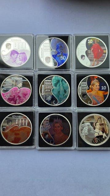 Nederland. Medal Lot consists of 9 commemorative medals from