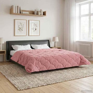 vidaXL Zomer Dekbed 240 x 260 cm Zomer Roze Ademend, Verzenden, Nieuw, Roze