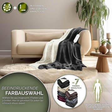 Elektrische deken - Warmtedeken - 1 persoons - 180x200 cm -, Huis en Inrichting, Verzenden, Zo goed als nieuw