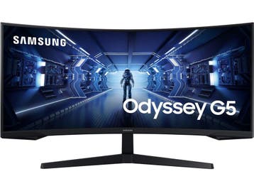 Samsung Odyssey Gaming Monitor G5 34 (C34G55TWWP) Zwart, Computers en Software, Verzenden, Zo goed als nieuw, Samsung
