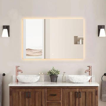 Badkamerspiegel met LED Verlichting en Verwarming 80x120cm -, Huis en Inrichting, Ophalen of Verzenden, Nieuw