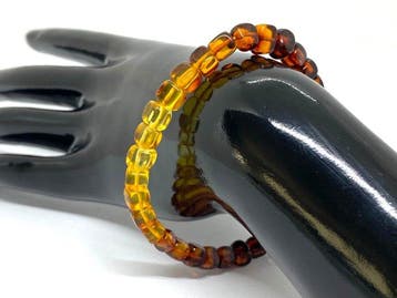 Amber Rainbow - Baltisch Amber Ombre Armband - Van