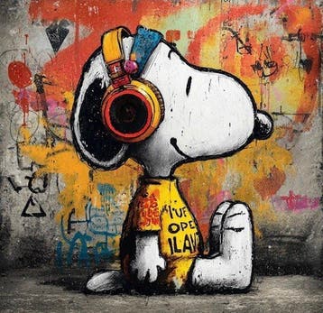 ERIC BRUMETTE - DJ SNOOPY SAVED MY LIFE 20 - Toile L -