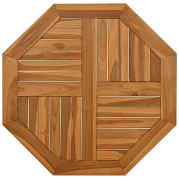 Tafelblad 70x70cm voor tuintafel, retourkans: 68% korting, Gebruikt, 50 tot 100 cm, Teakhout, Landelijk