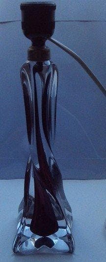 Val Saint Lambert - Lamphouder - Lampvoetmal - Kristal -