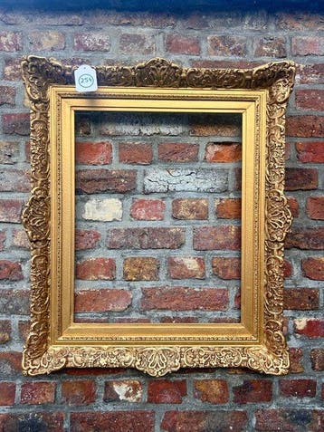 Lijst - 254. Antieke goud vergulde schilderijlijst. Voor