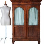 Biedermeier boekenkastje met getoogde ruiten uitneembare bes, Ophalen of Verzenden