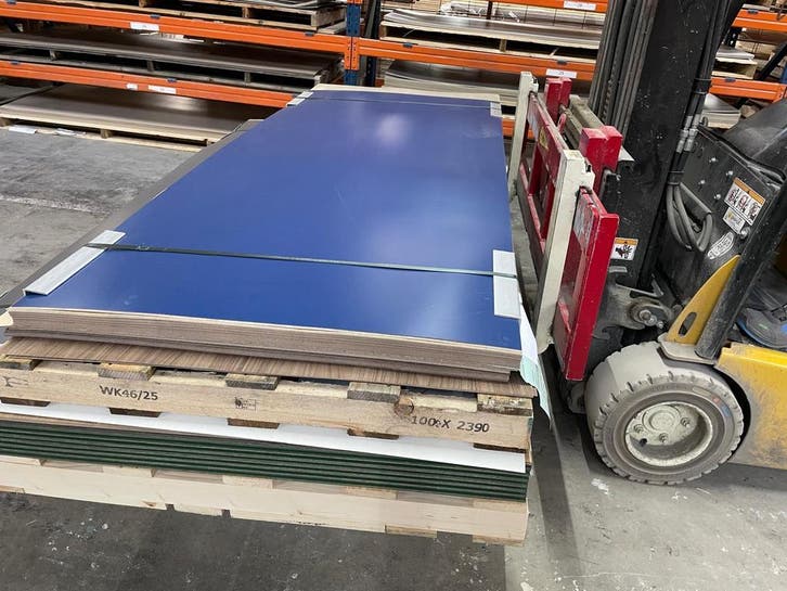 Circa 240 nieuwe HPL platen/ kunststof platen €10,-, Doe-het-zelf en Verbouw, Platen en Panelen, Nieuw, Minder dan 20 mm, HPL