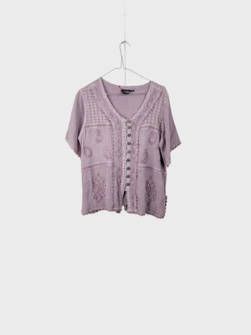 ETHNI Blouse Dames maat  Dusty Lilac Vintage, Ophalen of Verzenden, Nieuw
