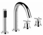 Donar Cross 4-Gats Badrandthermostaat Chroom Complete Set, Ophalen of Verzenden, Nieuw