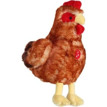 Rode kip knuffel met geluid - GIPSY TOYS - 22 cm (pluche), Verzenden, Nieuw