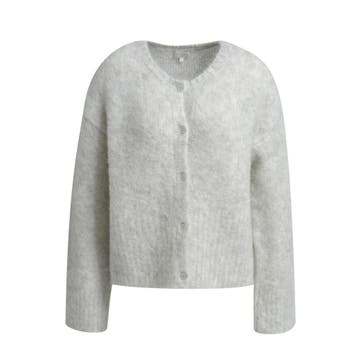 Milano Italy • lichtgrijs wollen vest • 36, Kleding | Dames, Truien en Vesten, Verzenden, Maat 36 (S), Grijs, Milano Italy