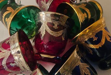 antica cristalleria italiana - Koffieservies (8) -