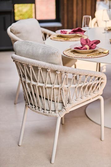 Suns Tosca dining tuinstoel camel sand rope, Ophalen of Verzenden, Nieuw