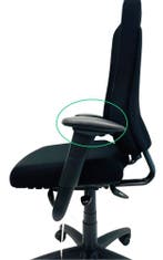 BMA Axia Pro armlegger armpad opdek, Ophalen of Verzenden, Nieuw, Zwart, Bureaustoel