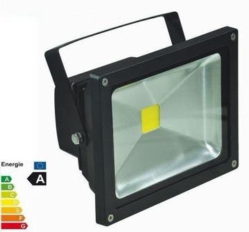 50W LED bouwlamp / Floodlight warm wit (Zwarte behuizing), Ophalen of Verzenden, Nieuw